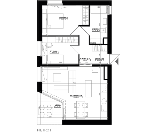 mieszkanie 8A/1 mieszkanie 8A/1